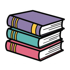 Stacked books vector. Stacked books reading read vector