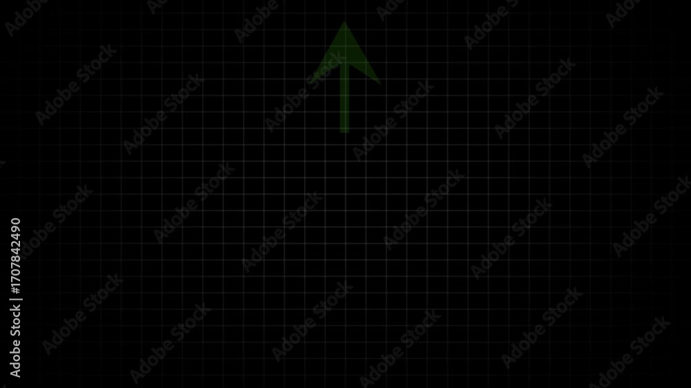 Poster arrow loop animation up direction concept. arrow icon concept. arrow direction sign animation. up di