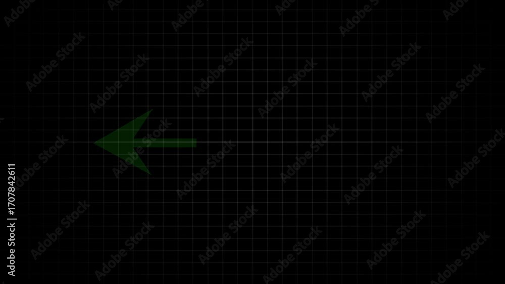 Poster arrow loop animation left direction concept. arrow icon concept. arrow direction sign animation. lef
