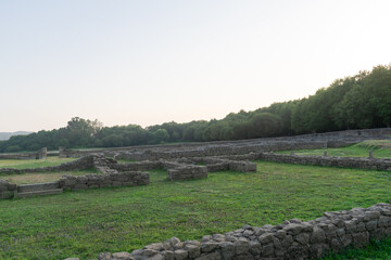 Aquis Querquennis archaeological site in Ourense, Galicia, Spain