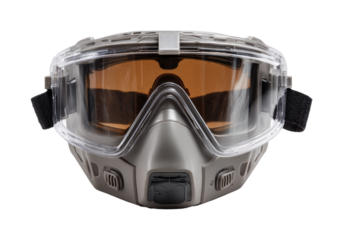 Action sports mask adventure gear clear view PNG, isolated on transparent background