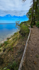 Wanderweg mit Aussicht am Hochufer Nordperd Göhren Rügen