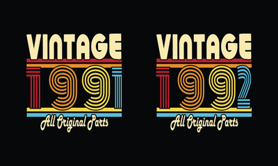 Retro Vintage 1991 and 1992 all original parts vintage bundles.
