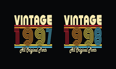 Retro Vintage 1997 and 1998 all original parts vintage bundles