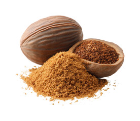 Nutmeg spice preparation culinary kitchen food PNG, isolated on transparent background