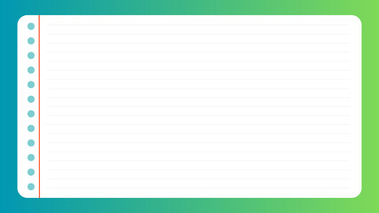 Obraz premium Blank notebook with pencil on white background vector illustration
