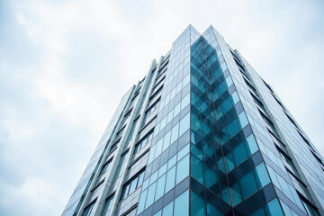 Obraz premium Economics, banking, business and finance concept. A fragment of a modern office building.