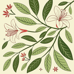 Eco Botanical Packaging Pattern