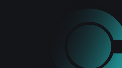 Abstract technology background with black and white circles digital design pattern