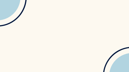 Abstract blue background with circles and white frame vector design elements