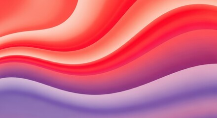 Vibrant gradient waves of red pink and purple flowing abstract background