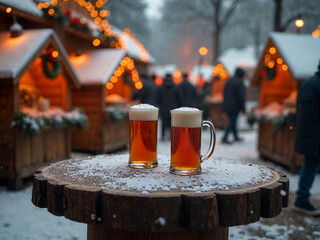 Glühbier statt Glühwein auf dem Weihnachtsmarkt
