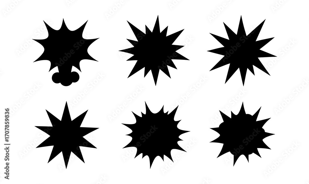 Aufkleber minimalist alert icons collection for web and app design