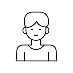 Student Learner Line Icon: Education and Learning