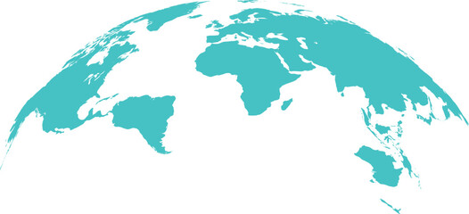 Naklejka premium blue world map