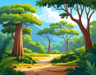 Lush forest path (2)