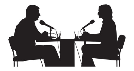 silhouette of a woman sitting on a chair and drinking coffee