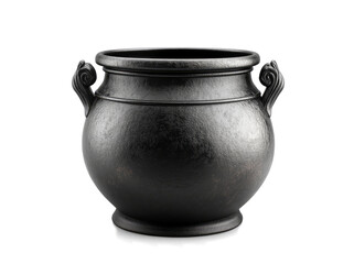 black cauldron on a transparent background