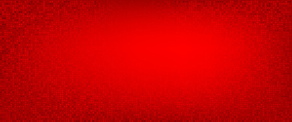 Red diagonal geometric shape with halftone. dot pattern on red background.