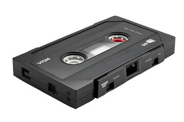 Obraz premium Black VHS Cassette Tape Vintage Technology Retro Media
