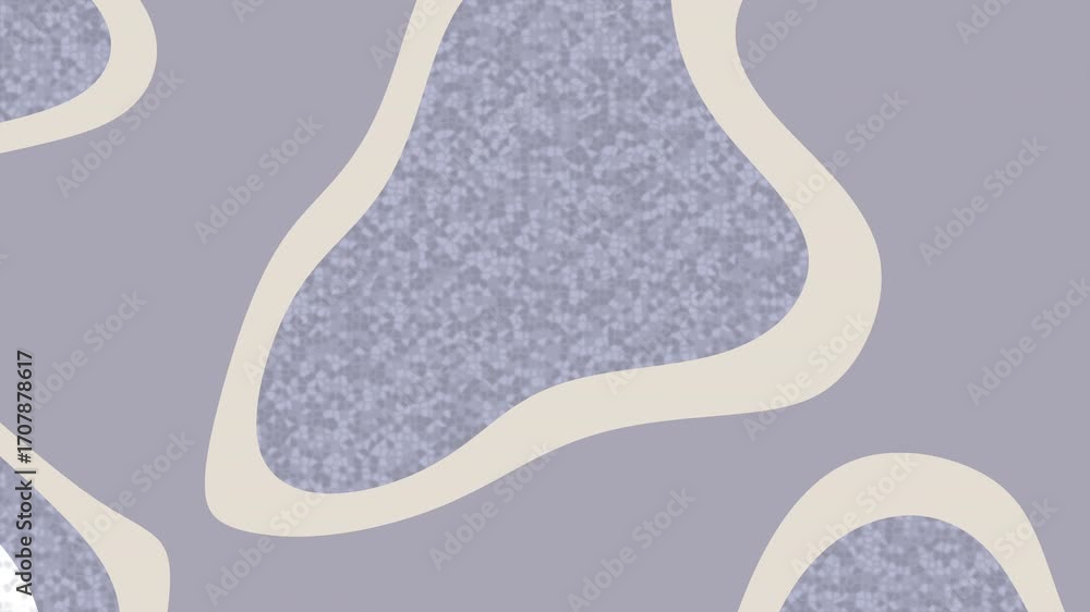 Poster lavender and beige organic shapes create a soothing gradient background animation. the seamless loop