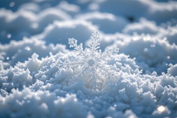 snowflake crystals settle on ice plains in a blizzard, forcing extra energy expenditure for humans and wildlife to move and survive the frozen storm.