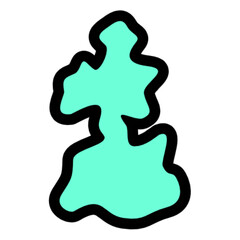 Aqua Letter  Graphic