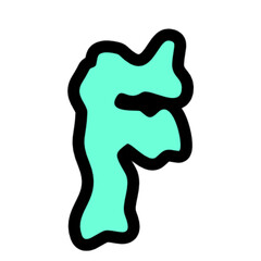 Aqua Letter  Graphic