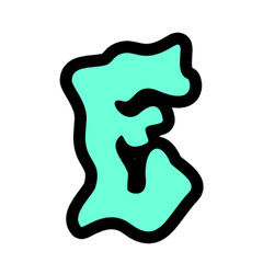 Aqua Letter  Graphic