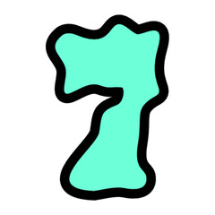 Aqua Letter  Graphic