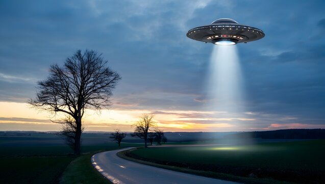 Time lapse of clouds moving over city streets and river at sunset with blurred traffic and motion