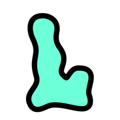 Aqua Letter  Graphic