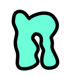 Aqua Letter  Graphic