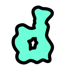 Aqua Letter  Graphic