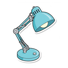 desk lamp isolated on white background