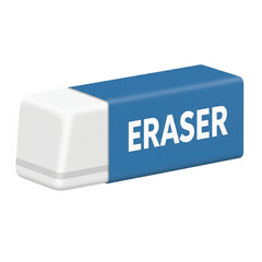 illustration of an eraser on a white background