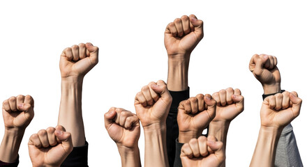 Raised Fists Unity and Protest detailed illustration featuring activism, community, people, rebellion, together, raised design concept for modern