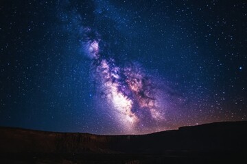 Fototapeta premium Beautiful Milky Way above landscape