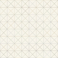 Fototapeta premium Repeating square grid pattern with triangles for abstract backgrounds and seamless designs