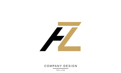 HZ, ZH, H, Z Abstract Letters Logo Monogram Design Font Icon Vector Initials