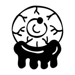 Monster Head hand drawn icon