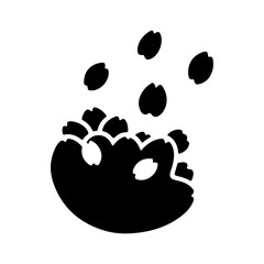 Shattered object with transparent background