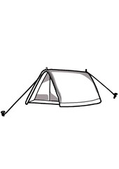 camping tent on white background