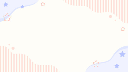 パステルカラーのかわいいフレーム背景