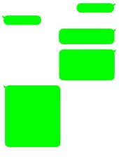 set of colorful stickers