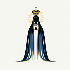 Ilustra&ccedil;&atilde;o de Nossa Senhora Aparecida