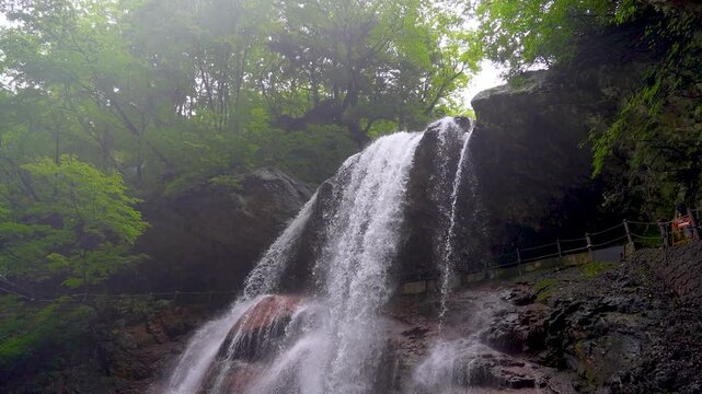 Thunder Falls (Kaminari Waterfall) in Takayama, Nagano, Japan