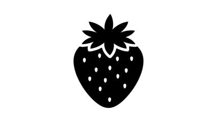 Strawberry icon with transparent background
