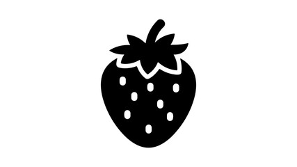 Strawberry icon with transparent background