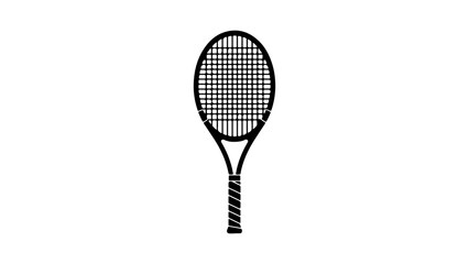 Tennis racket with transparent background